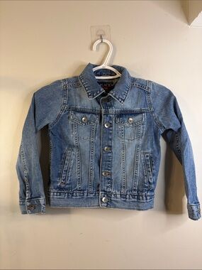 The Children's Place Light Blue Denim Jacket EUC Size S/P• 5/6 #24